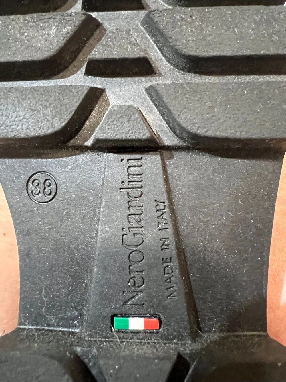 Nero Giardini Black Chunky Chain Loafers. Made in Italy, 100% leather